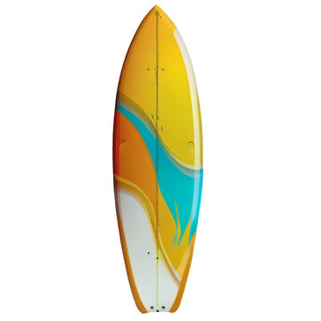surf board. Luxury surfboard. isolated on blank background PNG