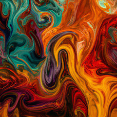 oil painting Abstract art background. Color texture. "Generative AI"