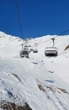 winter ski season in the alps
