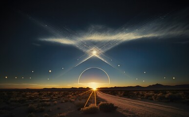 The sun's path through the sky captured in Analemma. (Generative AI)
