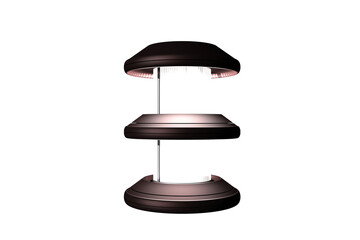 shape room light white background 3d rendering