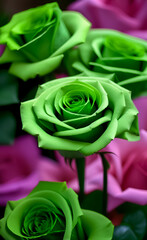 Green roses 