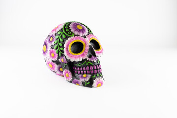 pink candy skull