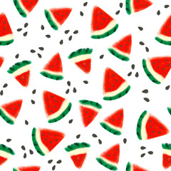 pattern of pieces of watermelon