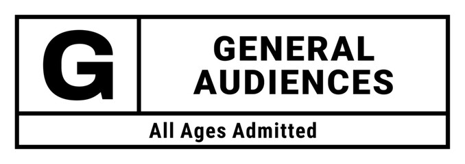G General Audiences Movie Film Rating Sign Vector Illustration