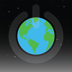 earth day concept vector 