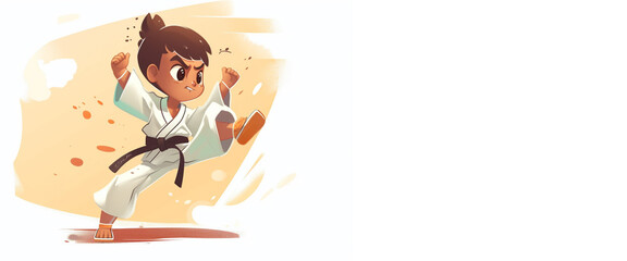 Fototapeta premium AI banner taekwondo 01