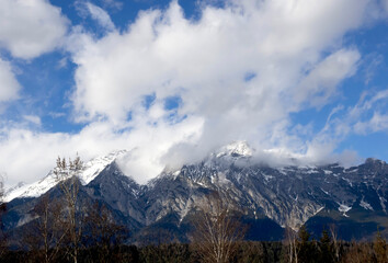 Sunny morning scene of Alps,Europe. Beauty of countryside concept background.