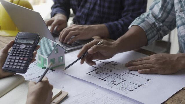 Meeting with consulting engineers and working plans Architects or engineers design houses, modify drawings, create construction projects and add to the needs of customers.