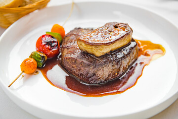 Tournedos Rossini Steak with foie gras