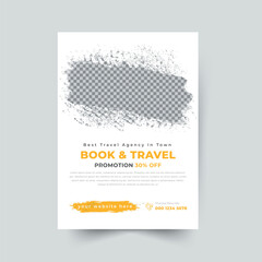 Traveling Brochure design, cover modern layout, annual report, poster, flyer in A4