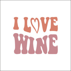i love wine SVG