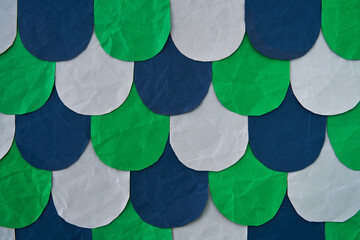 Blue green & grey fish scale Paper background   © aaron