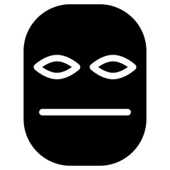 No feeling face icon