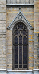 Window on Cathedral of Saint Peter of Alcantara in Petropolis, Rio de Janeiro, Brazil
