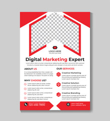 Corporate creative clean business flyer design template