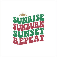 Fototapeta premium Sunrise sunburn sunset repeat SVG