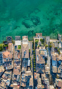 Srimione, vista aerealago di garda
