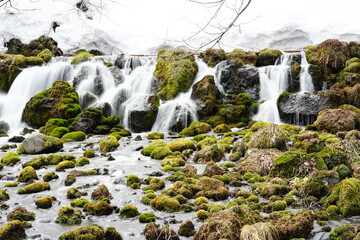 積雪のある京極町のふきだし公園