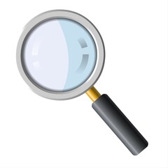 Magnifying Glass - Discovery, research, search, analysis concept. 