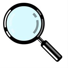Magnifying Glass - Discovery, research, search, analysis concept. 
