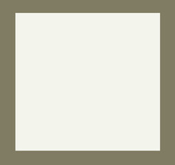 Blank paper template with frame in olive green