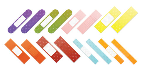 Medical Bandage Color Set