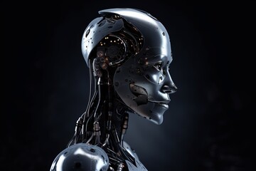 Artificial intelligence Robot Concept. Generative AI.