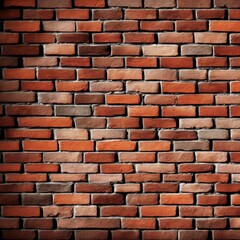 Rustic Brick Wall Texture, Aged Brickwork, Generative AI