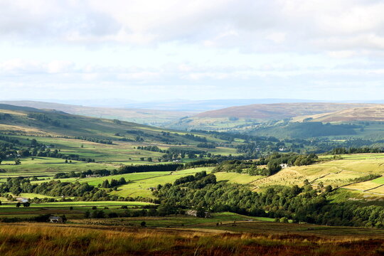 Looking over part of the Eden valley from the Pennine way near Dufton in Cumbria.