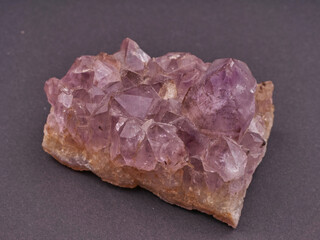 crystal on black / grey background
