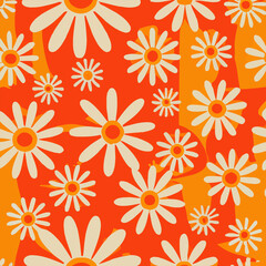 1970s style seamless background (Generative AI)