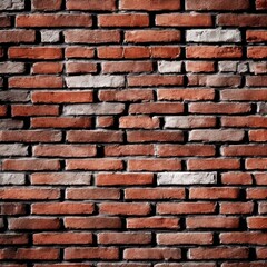 Obraz premium Rustic Brick Wall Texture, Aged Brickwork, Generative AI