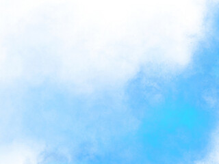 Bright blue mist on a transparent background, used for various graphic elements or photo editing.