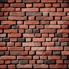 Rustic Brick Wall Texture, Aged Brickwork, Generative AI