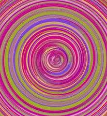 Bunter Wirbel in Frühlingsfarben.