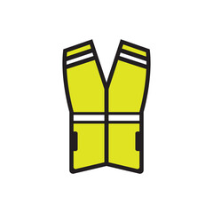 construction worker vest icon,vector illustration logo design.