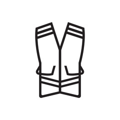 construction worker vest icon,vector illustration logo design.