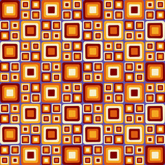 Nahtloses Muster aus Quadraten im Retro-Stil.