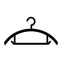  Clothes hanger. Hanger icon vector isolated on white background