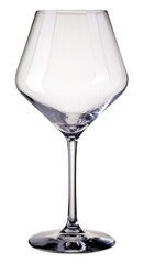 Empty goblet wine glass