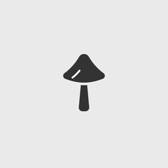 Mushroom Addiction Drug Vector Icon Illustration Sign