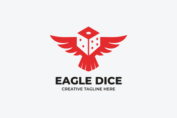 Eagle Dice Logo in Red Color
