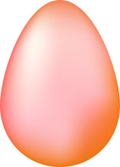 Orange Easter Egg