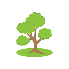 WebFree vector green tree isolated design
