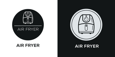 Air Fryer Icon, Vector sign.