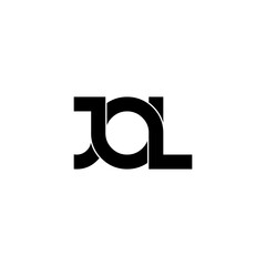 jol lettering initial monogram logo design