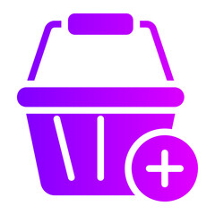 add to basket gradient icon