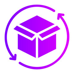 product return gradient icon