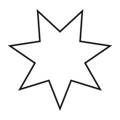 Obraz premium Star icon vector. Sparkles star illustration sign. Star symbol or logo.